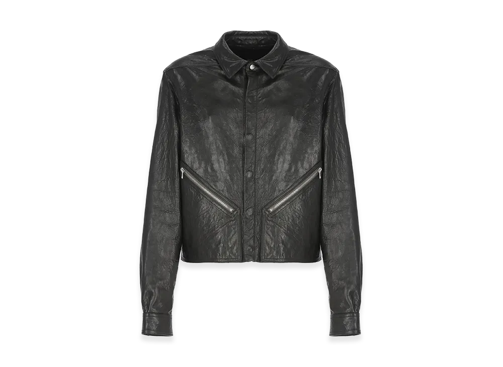 Rick Owens Alice Leather Jacket "Black"