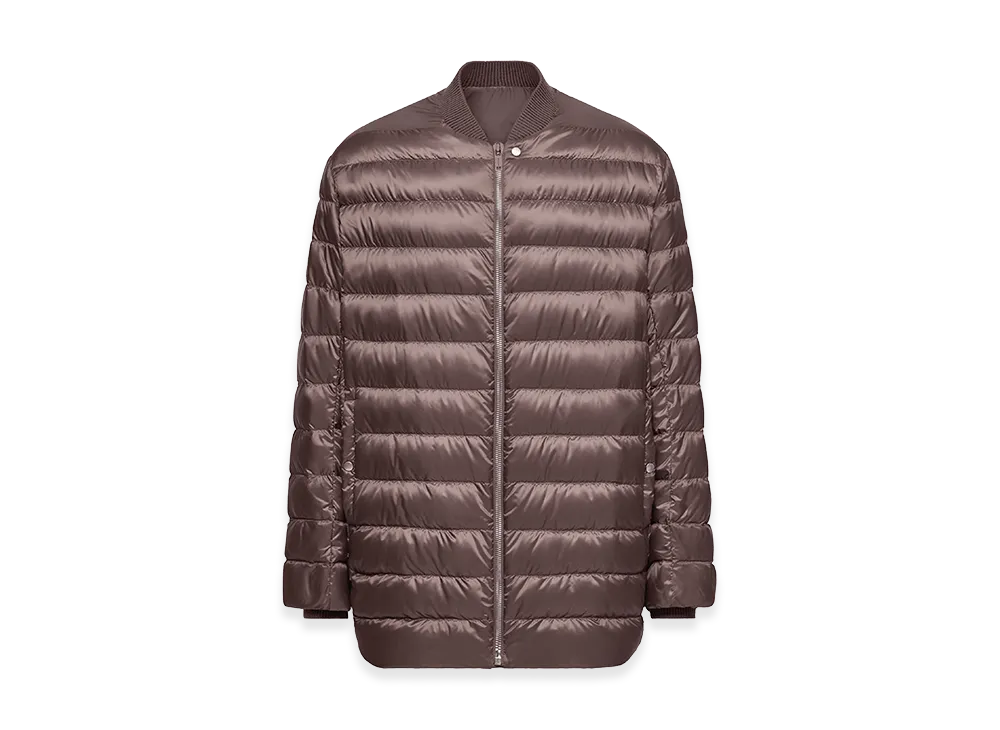 Rick Owens x Moncler Women's Geocamo Cropped Leather Jacket "Brown"