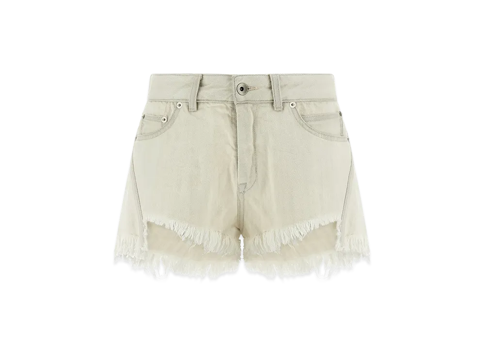 Rick Owens Women's 'bias Cutoffs' Shorts "Neutrals"