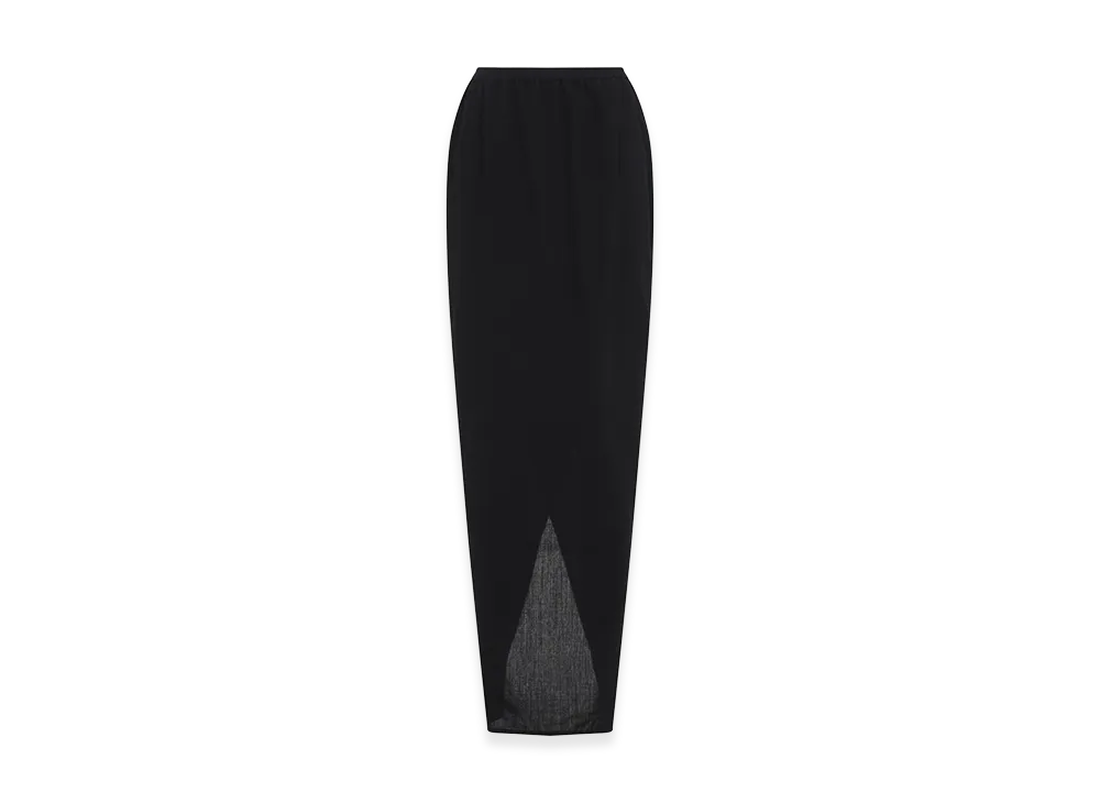 Rick Owens Women's Soft Pillar Long Skirt "Black"