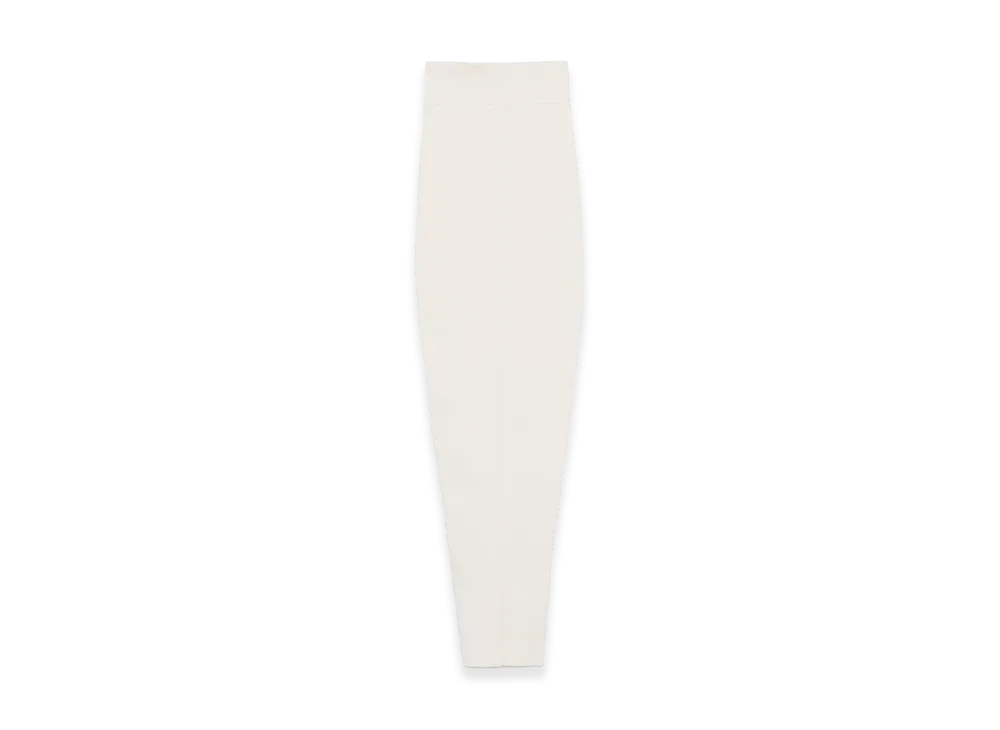 Rick Owens Women's Knit Fitted Long Skirt "White"