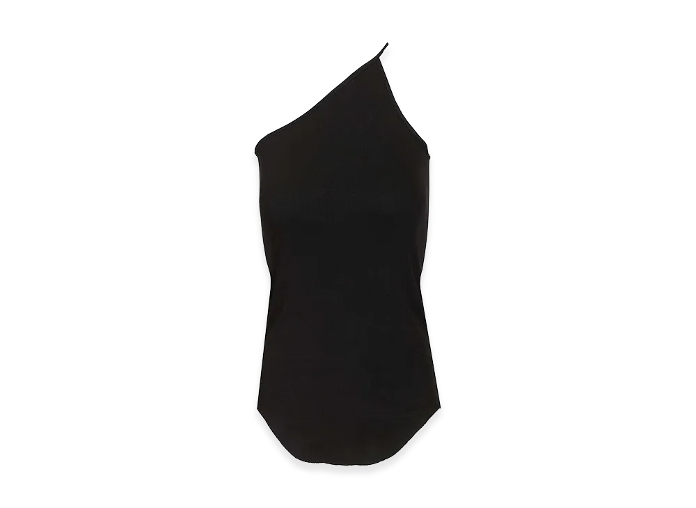 Rick Owens Women's Single-Shoulder Tank "Black"