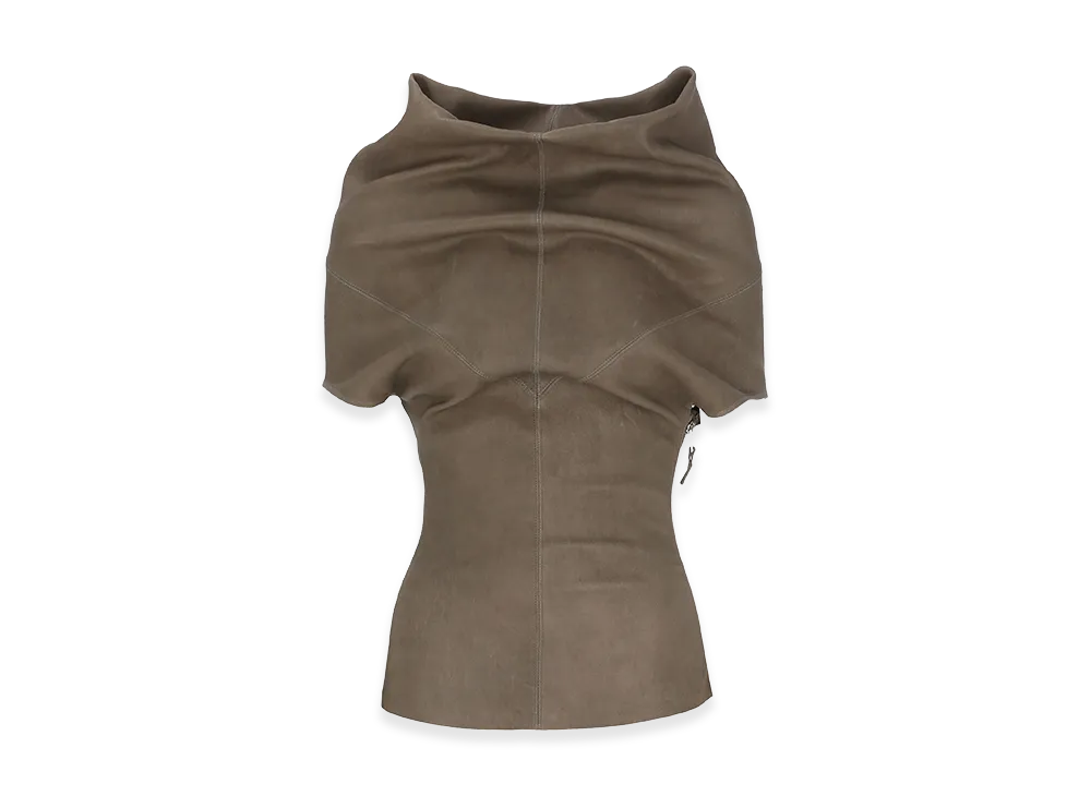 Rick Owens Women's T-Shirts And Polos "Brown Beige"