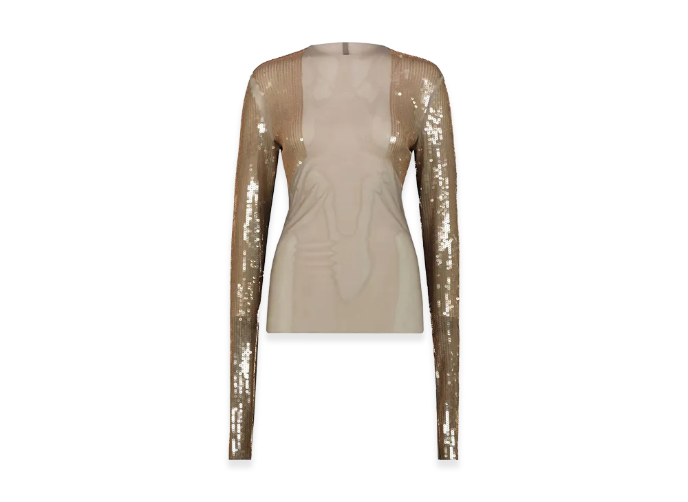 Rick Owens Women's T-Shirts And Polos "Beige"