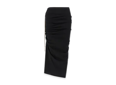 Rick Owens Women's Edfu Skirt In Cupro "Black"