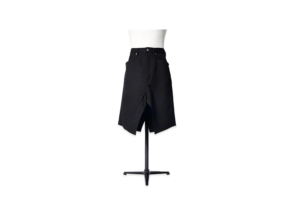Rick Owens Slivered Skirt "Black"