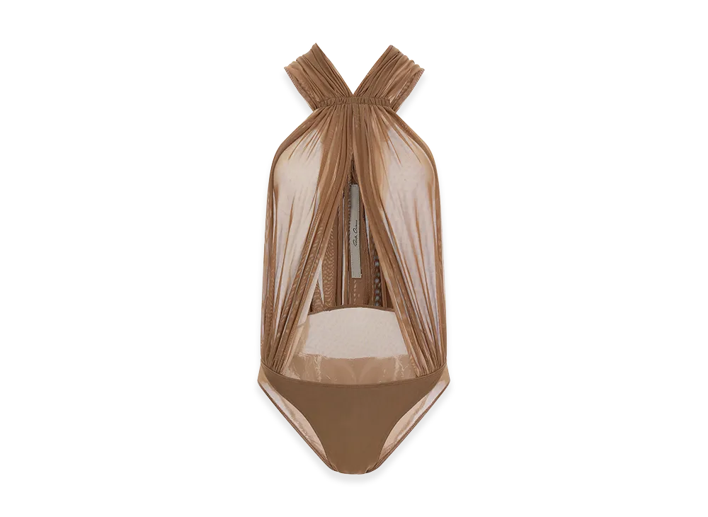 Rick Owens Women's 'Miami' Body Suit "Beige"