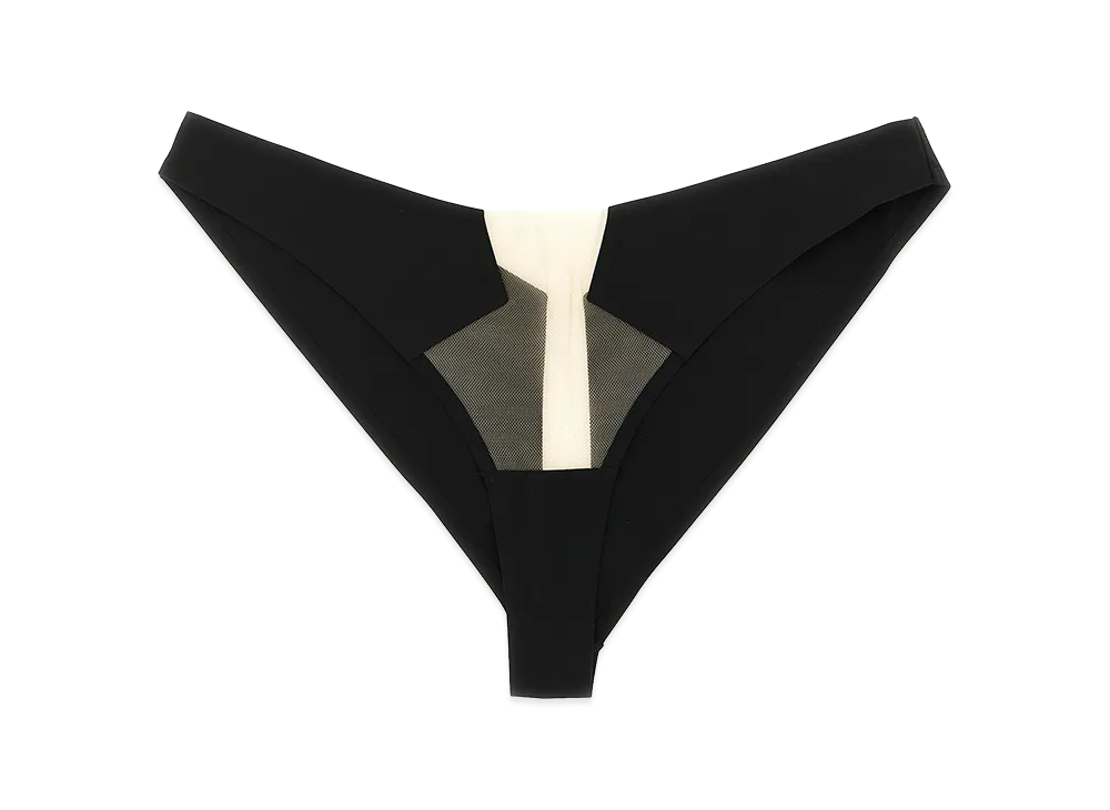 Rick Owens Women's X Livy 'Block Line' Briefs "Black"