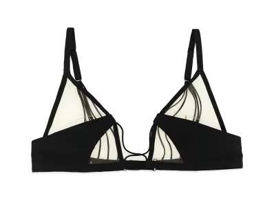 Rick Owens Women's X Livy 'Raw District' Bra "Black"