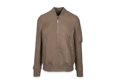 Rick Owens Aviator Leather Jacket "Beige"