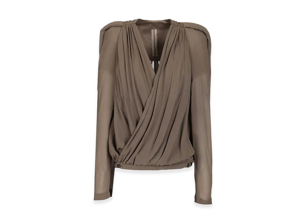 Rick Owens Women's Maria Casual Jacket "Beige"