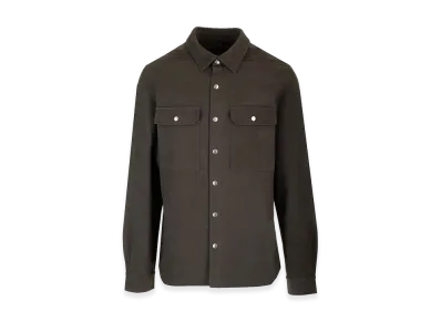Rick Owens Wool Shirt Jacket "Brown"