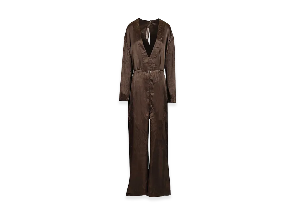 Rick Owens Women's Long-Sleeved Jumpsuit "Brown"