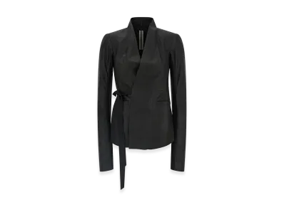 Rick Owens Women's 'Hollywood' Leather Jacket "Black"