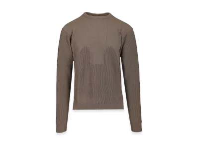 Rick Owens Crew Neck Wool Sweater "Beige"