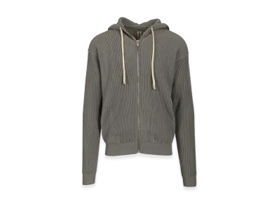 Rick Owens Ribbed Wool Hooded "Green"