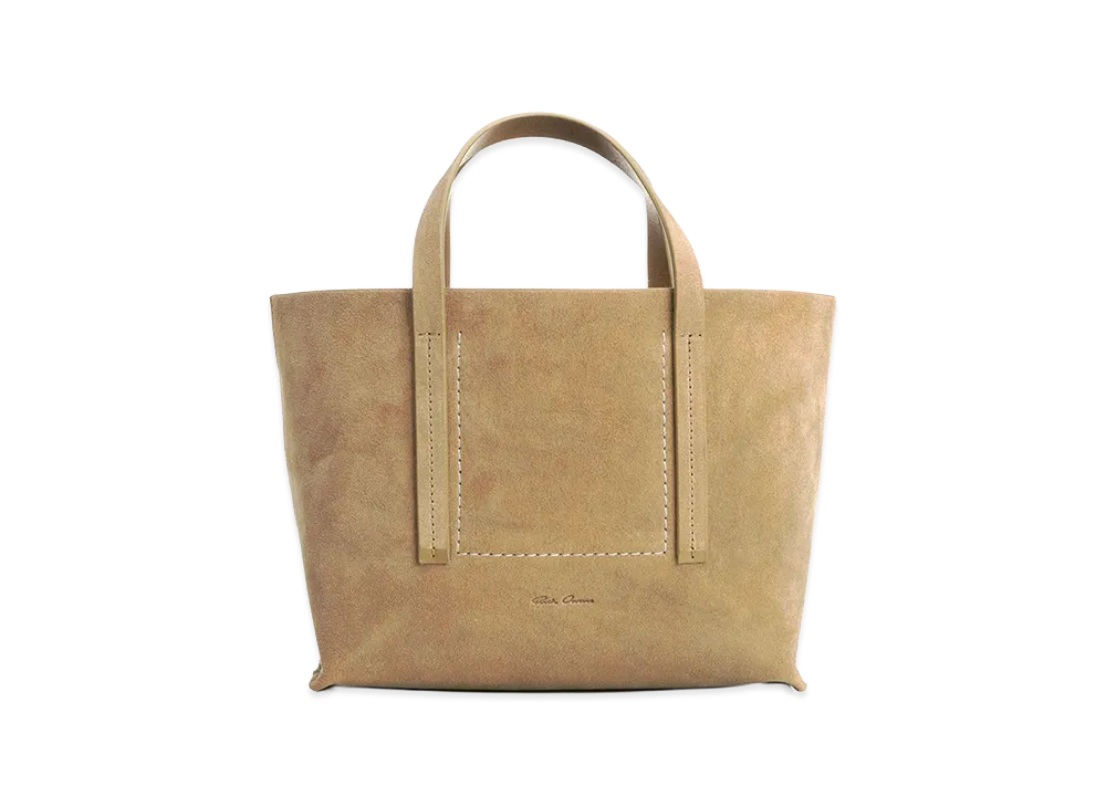 Rick Owens Women's Suede Mini Shopper "Beige"