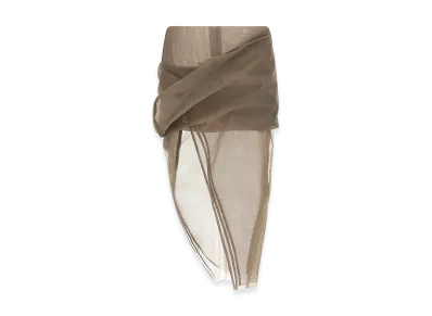 Rick Owens Women's 'Draped Calf' Skirt "Beige"