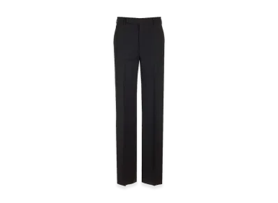 Rick Owens Women's Straight Wool Trousers "Black"
