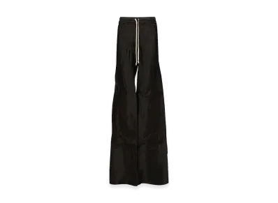 Rick Owens Women's Wide Leg Trousers With A Glossy Finish "Black"