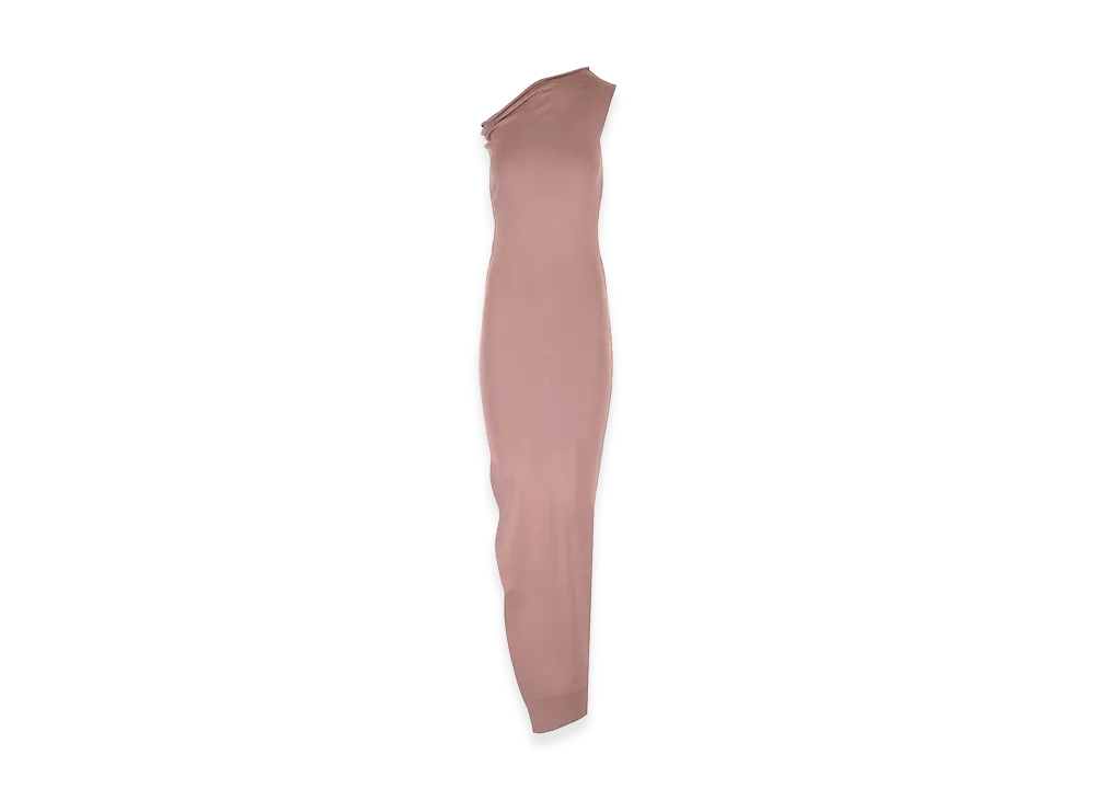 Rick Owens Women's "Athena" Fitted Dress "Rose"