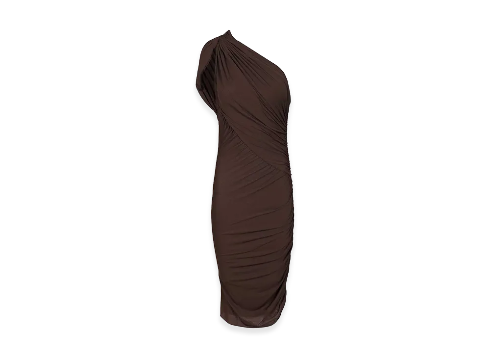 Rick Owens Women's Amira Short Dress "Brown"