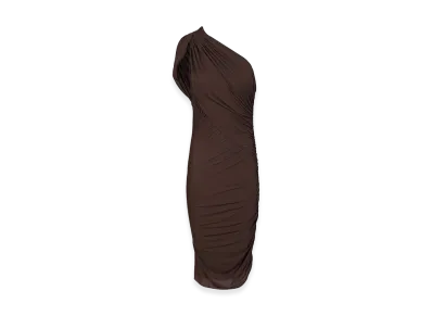 Rick Owens Women's Amira Short Dress "Brown"