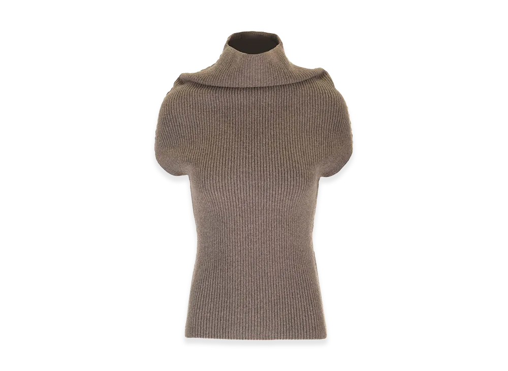 Rick Owens Women's Cashmere "Carter" Top "Beige"