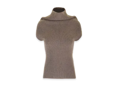 Rick Owens Women's Cashmere "Carter" Top "Beige"