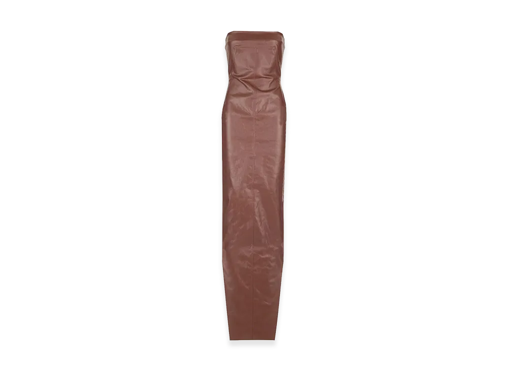 Rick Owens Women's Long Bustier Dress "Brown"