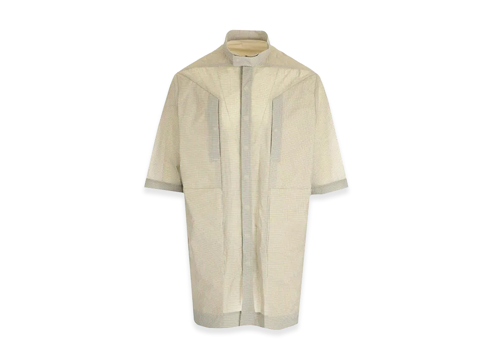 Rick Owens Oversized Shirt With Check Pattern "White"