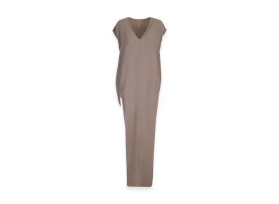 Rick Owens Women's Silk Jersey Long Dress "Beige"