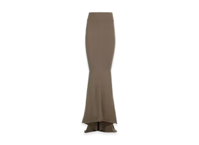 Rick Owens Women's Knit Midi Skirt "Beige/Taupe"