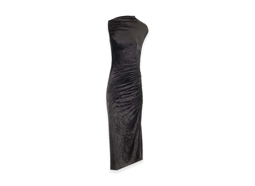 Rick Owens Women's Velvet Dress "Black"