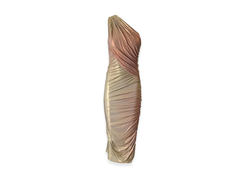 Rick Owens Women's Viscose Midi Dress "White"