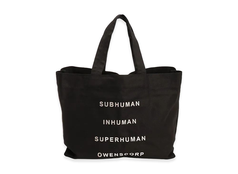 Rick Owens Cotton Tote Bag "Black"