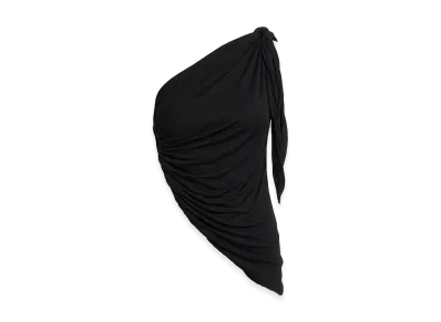 Rick Owens Women's Draped One-Shoulder Top "Black"