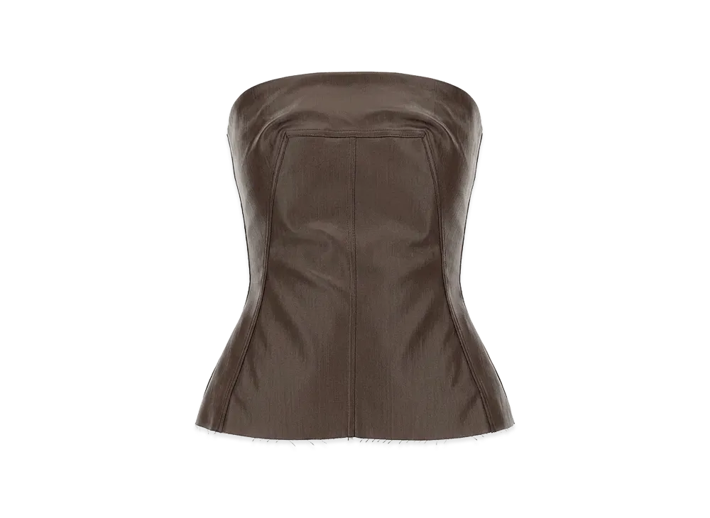 Rick Owens Women's Top Bustier "Brown"