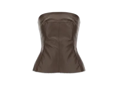 Rick Owens Women's Top Bustier "Brown"