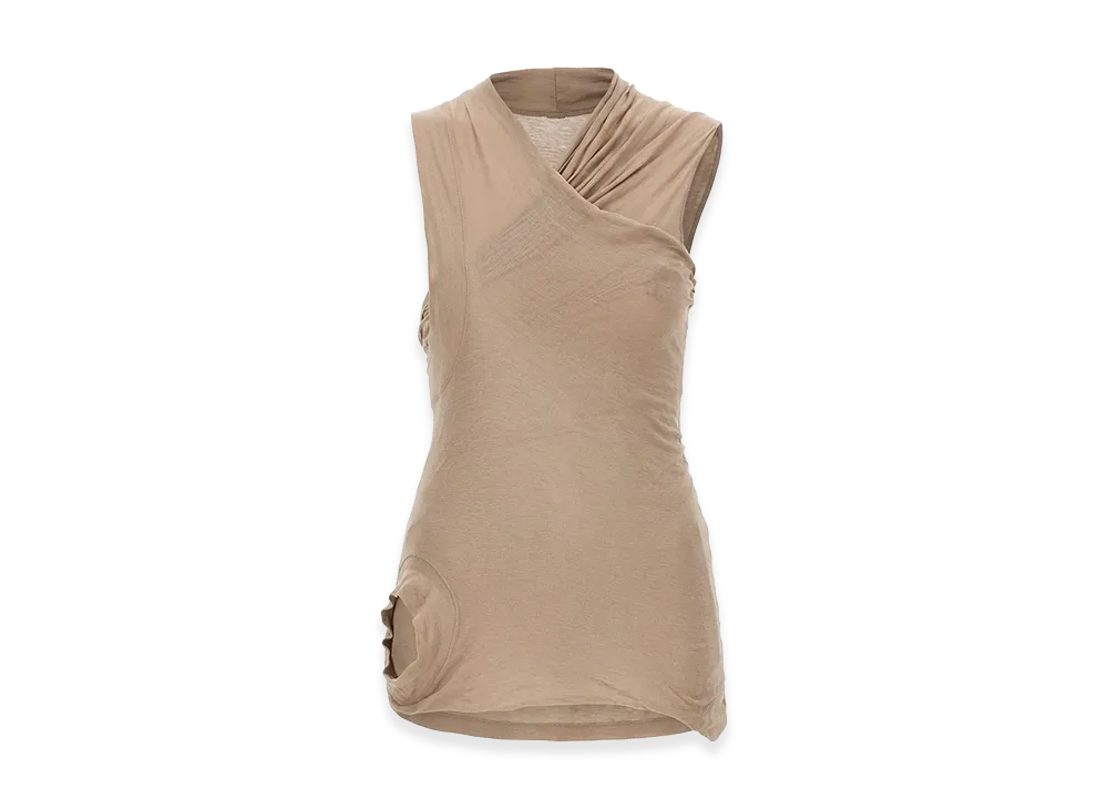 Rick Owens Women's Top with Crossover "Beige"