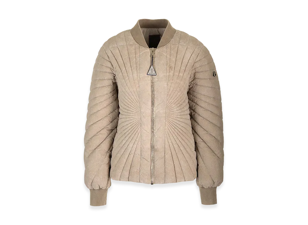Rick Owens Women's Radiance Flight Down Filled Bomber Jacket "Beige"