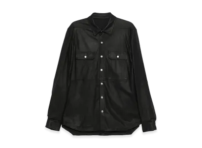 Rick Owens Leather Outerwear "Black"