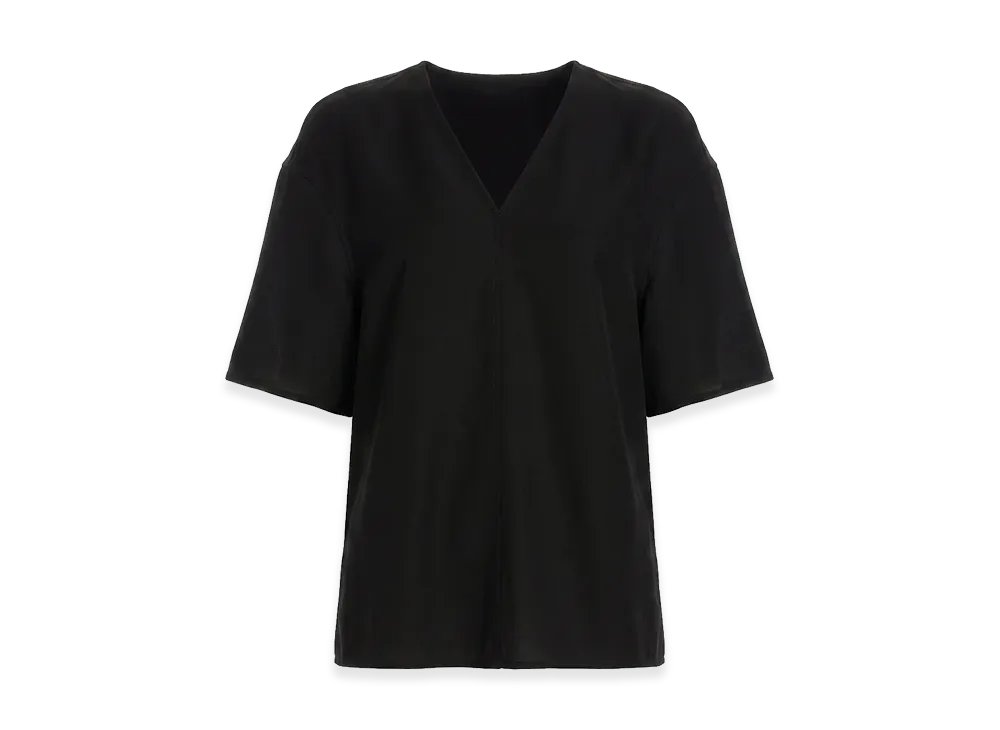 Rick Owens Women's V-Neck T-Shirt "Black"
