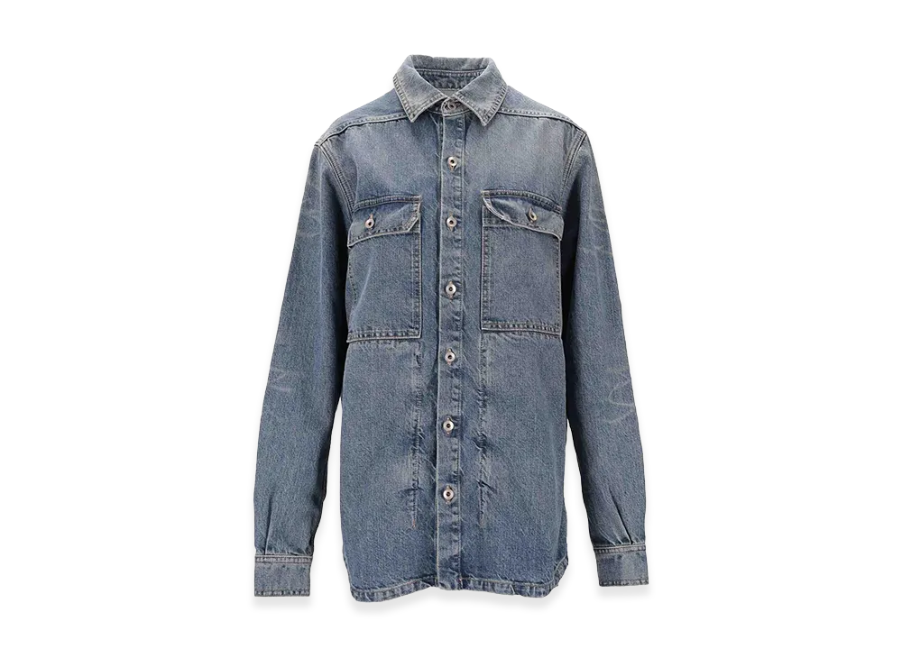 Rick Owens Women's Outershirt "Medium Wash"