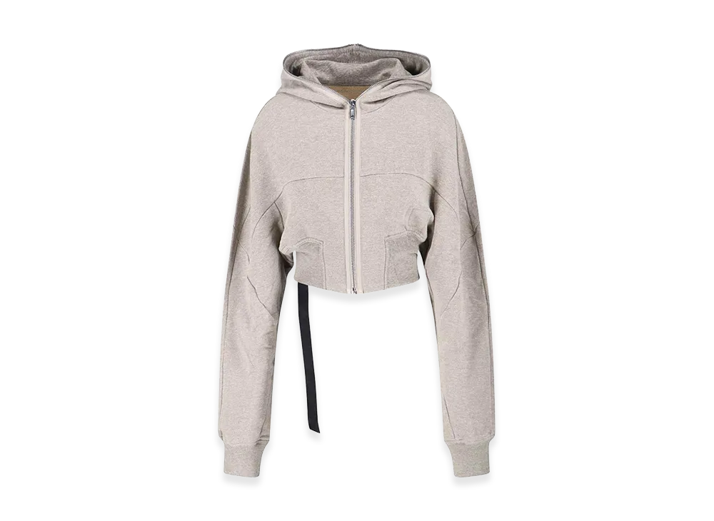 Rick Owens Women's Felpa Crop "Gray"