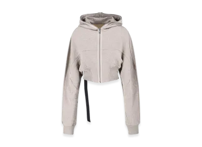 Rick Owens Women's Felpa Crop "Gray"