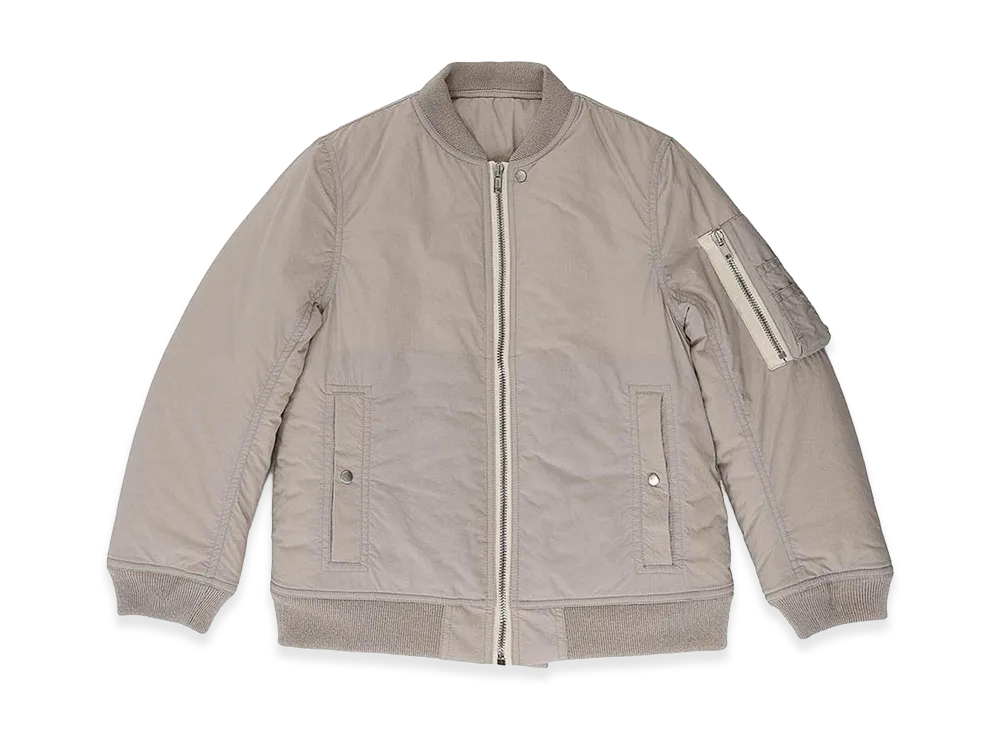 Rick Owens Down Jacket with Logo "Gray"