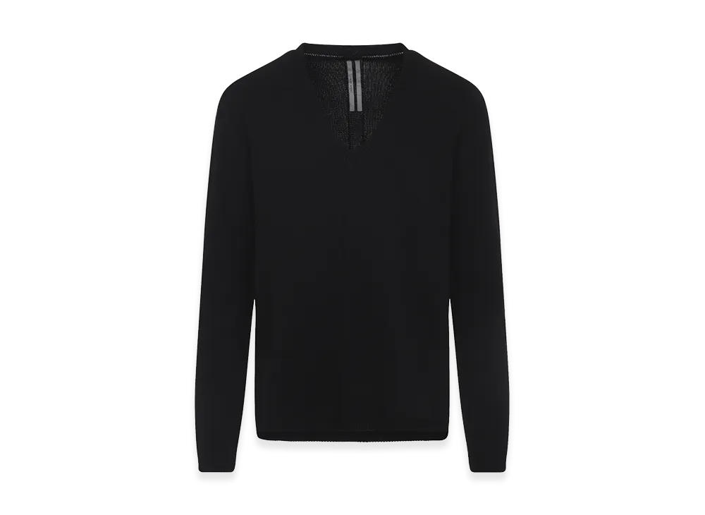 Rick Owens Oversized Extreme V-Neck Pullover "Black"