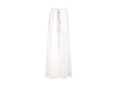 Rick Owens Belas Wide-Leg Trousers "White"