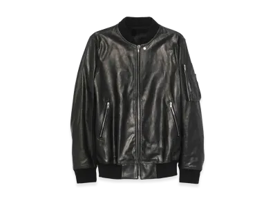 Rick Owens Classic Flight Leather Jacket "Black"